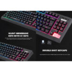 Marvo Scorpion K607 Membrane Gaming Keyboard With 3 RGB Lighting Effects - Image 7