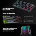 Marvo Scorpion K607 Membrane Gaming Keyboard With 3 RGB Lighting Effects - Image 8