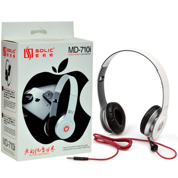 MD 710i High-Quality Stereo Headphones With Clear Sound And Microphone Ideal For Mobile And PC Use - Image 1