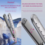 Kemei KM-2052 Professional Hair Straightener – Sleek Design with Ceramic Coated Plates - Image 4