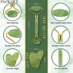 Pack Of 2 Contow Facial Roller And Massager For Anti-Wrinkle And Puffy Eyes, Dark Circles - Image 2