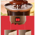 BD-017 Electric 3-Tier Mini Chocolate Fondue Fountain —An Elegant Addition to Your Dessert Table - Image 2