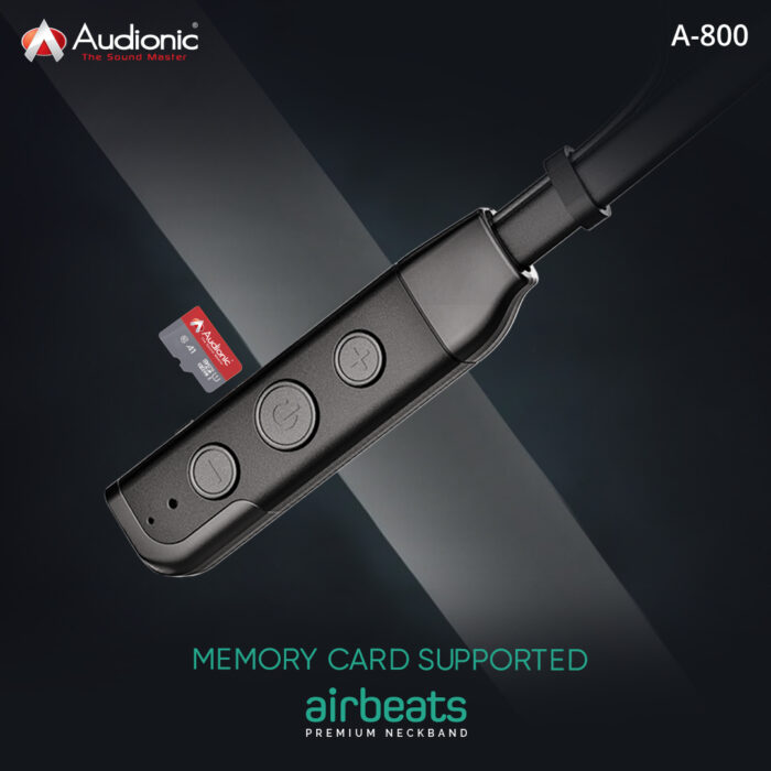 Original Audionic Air Beats A-800 Neckband With Extra Bass & High Quality Sound - Image 9