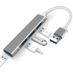 Aluminium Shell Portable 4 Ports USB 3.0 Adapter - Image 10