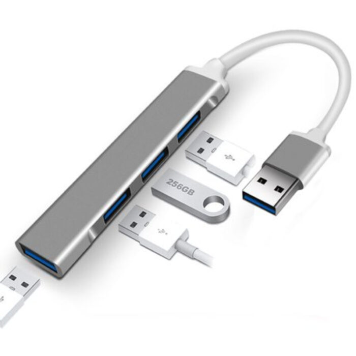 Aluminium Shell Portable 4 Ports USB 3.0 Adapter - Image 10