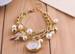 Stylish Luxury Pearls Bracelet Women’s Wrist Watch - Image 2