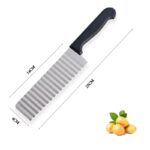 French Fries Cutter Stainless Steel Waving Knife - Image 8
