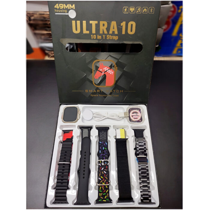 Ultra10 49mm Bluetooth Calling Smart Watch Sleek Design with 10 Interchangeable Straps - Image 6