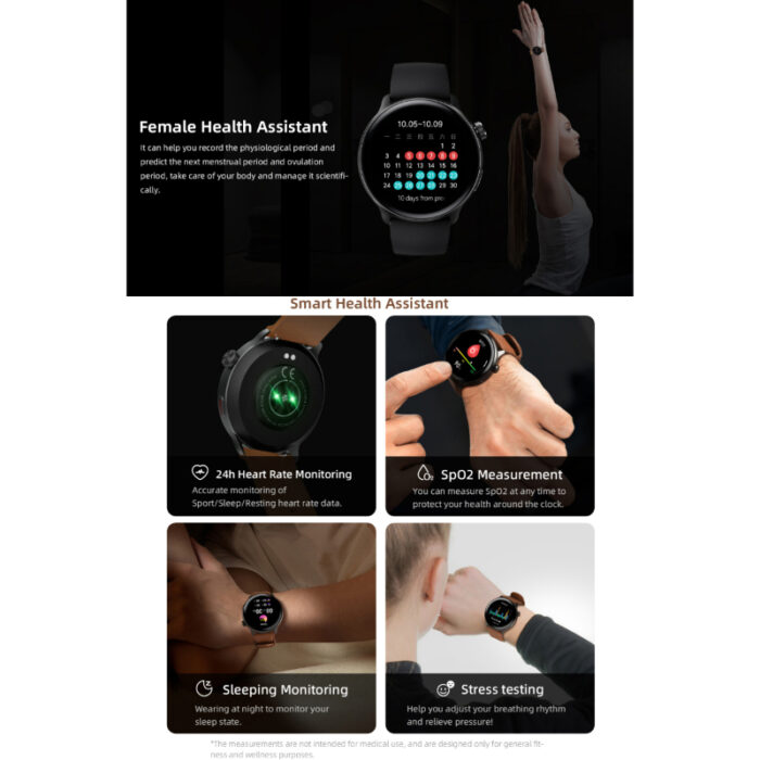 Mibro Lite 2 Dual-Core Main Chip 1.3″ Amoled HD Display Bluetooth Calling Smartwatch With Dual Straps - Image 5
