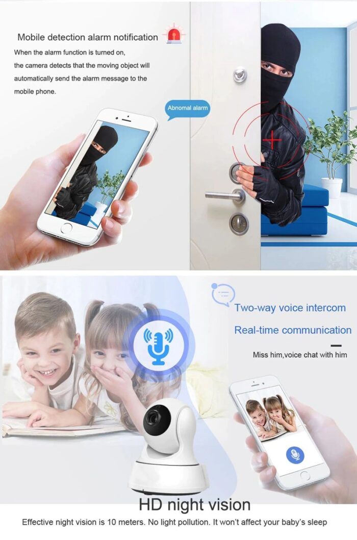 HD 1080P IP Camera Wireless Surveillance WIFI Camera Night Vision Two-Way Voice Indoor Smart Monitor - Image 5