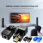 HDMI Cable Extender 4k RJ45 Ports 1080P HD Network HDMI Extension HDMI To RJ45 - Image 2