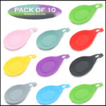 Pack Of 10 Heat-Resistant Spoon Shelf Rest Spatula Holder Kitchen Storage Tool Scoop Bracket Stands - Image 6