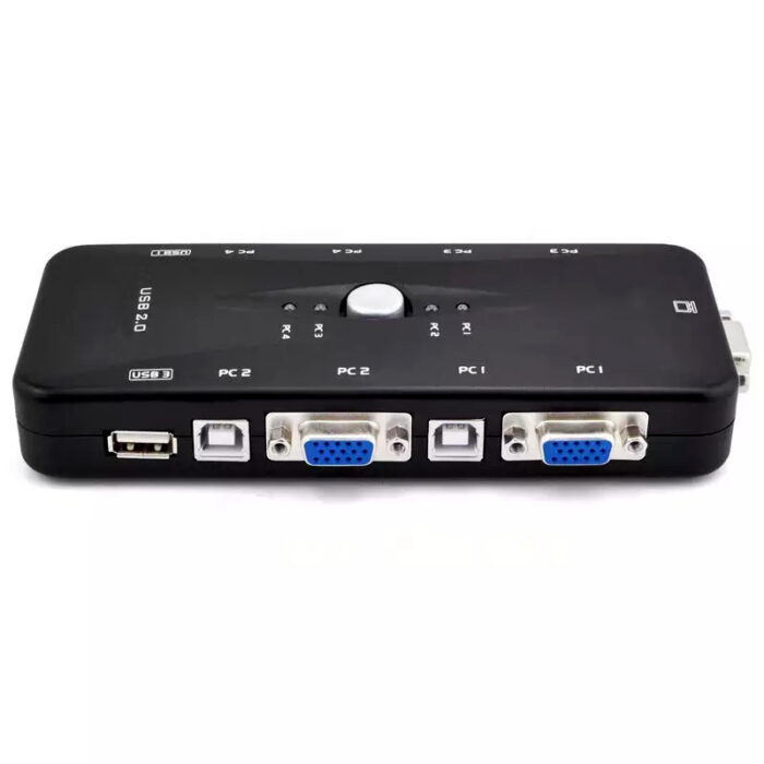 4 Port USB 2.0 KVM Switch Box Universal Adapter - Image 10