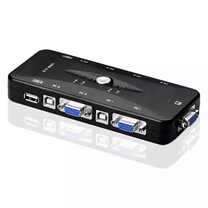 4 Port USB 2.0 KVM Switch Box Universal Adapter - Image 9