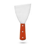 Multi-Purpose Wooden Handle Stainless-Steel Slant Edges Scraper - Image 3