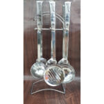 7pcs Stainless Steel Cutlery Set With Holder Stand High Quality - Image 3