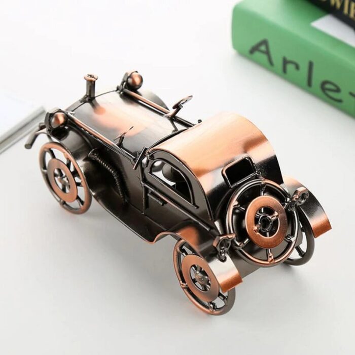 Iron Old Car Ornaments Bone-Shaker Vintage Car Retro And Nostalgic Window Decorations - Image 5