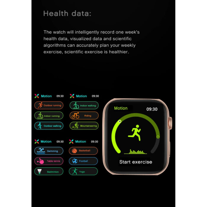 FK99 Series 6 Wireless Charging 44MM Heart Rate BP Monitor Bluetooth Call Smartwatch With Wireless Charger - Image 4