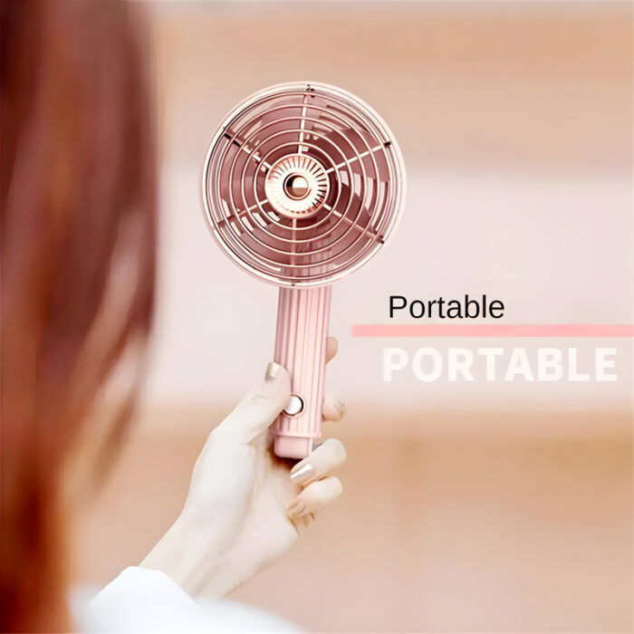 Compact Mini Portable USB Rechargeable Lightweight Handheld Cooling Fan With Adjustable Angle For Living Room, Bedroom And Office - Image 5