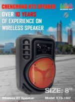 KTS-1507 8 Inch Karaoke Microphone Speaker Party Wireless Portable Speaker