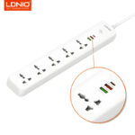 LDNIO SC5319 Power Strip 2500W Multi-Socket Extension With 5 AC Outlets And 3 USB Ports - Image 3
