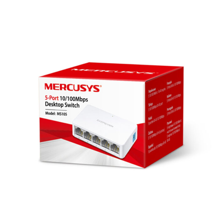 MS105 Mercusys 5-Port 10/100Mbps Desktop Network Switch - Image 8