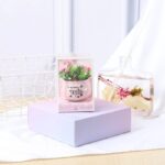 Lovely Simulation Green Rose Bonsai Plant Small Potted Garden Small Ornament Set Room Decoration - Image 3