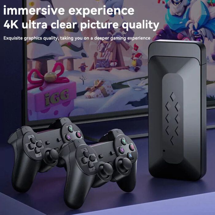 Plug & Play M33 4K Retro GameStick: 64GB, 33,000+ Games w/ Dual Wireless Controllers & 9 Emulators - Image 7