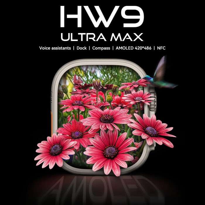 HW9 Ultra Max 2.2 Inch Amoled Screen Display Series 8 Smart Watch - Image 1