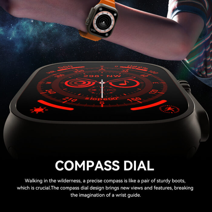 HW9 Ultra Max 2.2 Inch Amoled Screen Display Series 8 Smart Watch - Image 7