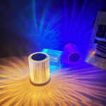 Portable USB Rechargeable RGB Lighting Crystal Touch Control Table Lamp - Image 3