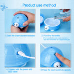 160ml Mini Turtle LED Air Humidifier With 7 Color Changing Light - Image 11