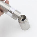 One Handed Operation Thumb Push High Quality Stainless Steel Spice Grinder - Image 5