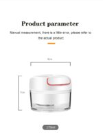 Mini Food Garlic Vegetable Grinder Chopper Multi-Function Manual Food Processor - Image 4