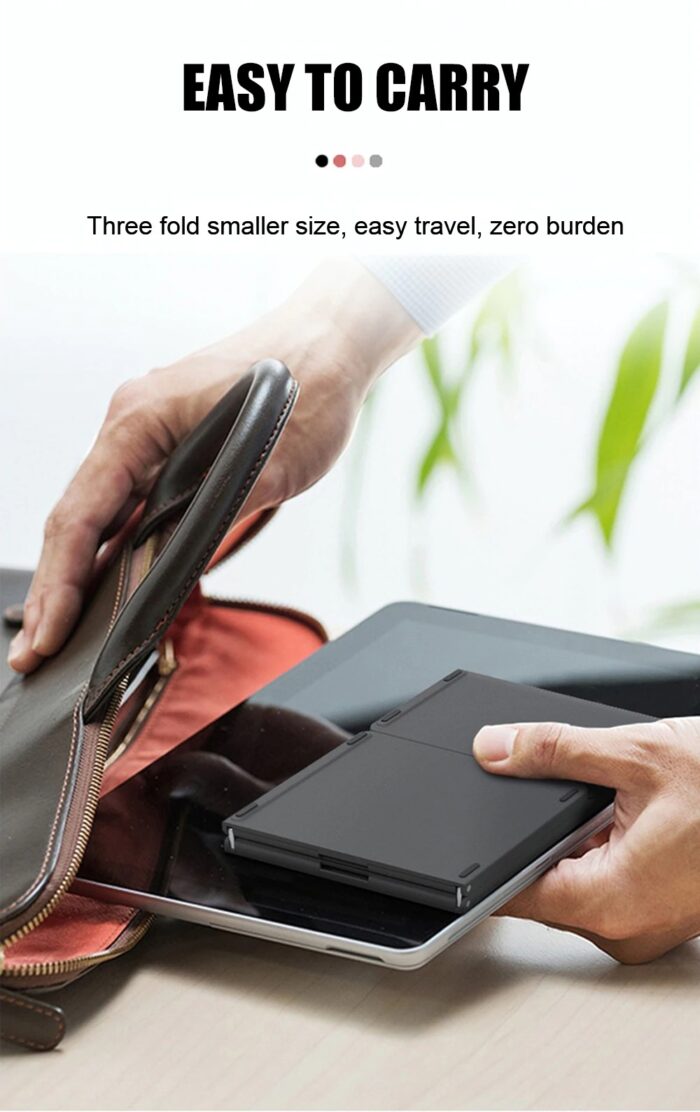 BT-033 Mini Folding Keyboard Touchpad Bluetooth 3.0 Wireless Keypad For Windows Android Ios - Image 7