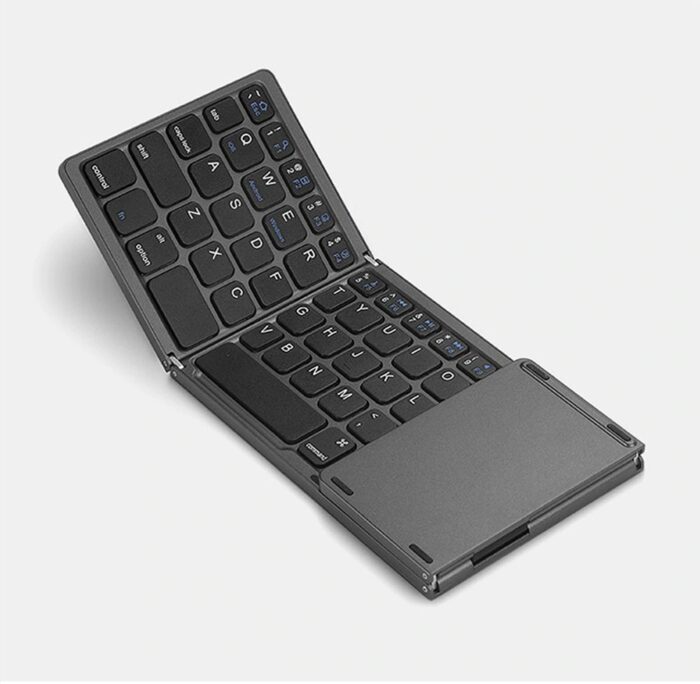 BT-033 Mini Folding Keyboard Touchpad Bluetooth 3.0 Wireless Keypad For Windows Android Ios - Image 1
