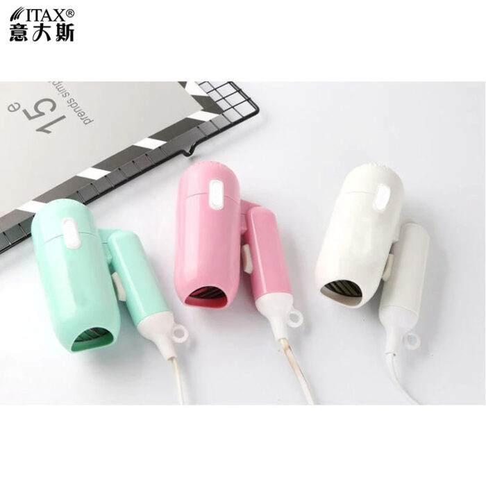 1400W Mini Hair Dryer Foldable House Thermostatic Air Collecting Traveler Blower - Image 2