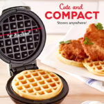 Compact 4-Inch Non-Stick 350-Watt Electric Mini Waffle Maker Machine - Image 2
