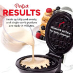 Compact 4-Inch Non-Stick 350-Watt Electric Mini Waffle Maker Machine - Image 5