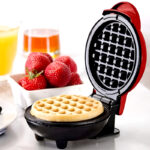 Compact 4-Inch Non-Stick 350-Watt Electric Mini Waffle Maker Machine - Image 4