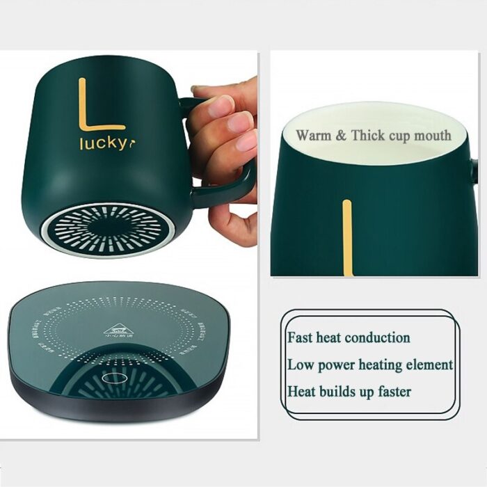 Electric Heating Pad Coffee Mug Cup Warmer Pad For Home Office - Image 6