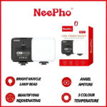 NeePho NP-L1 Portable Lightweight with 3 Modes and Type-C Rechargeable LED Video Light