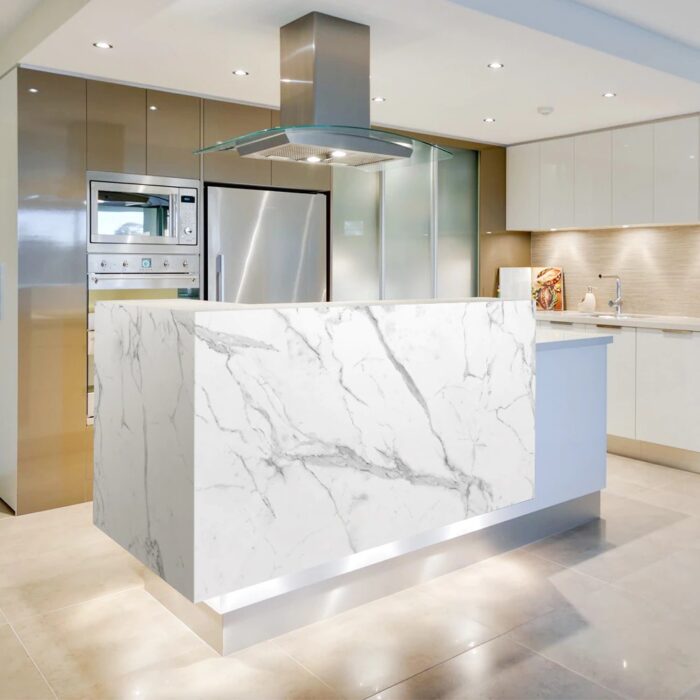 60cm X 200cm Nordic Style Marble Wall Sticker Refrigerator Sticker Self-Adhesive Wallpaper Renovation Decals - Image 4