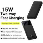 Baseus Bipow 10000mAh Quick Charging 15W Digital Display Portable Power Bank for Multiple Devices