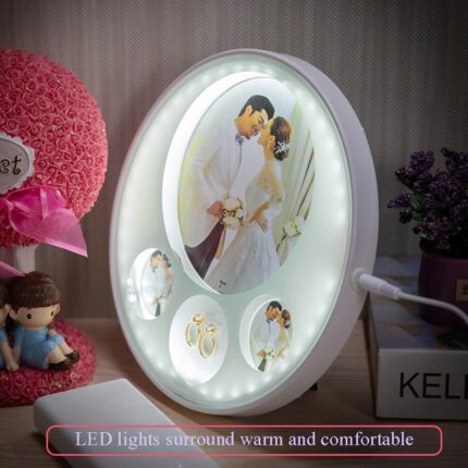 European Acrylic Photo Frame 7 Inch Photo Wall Photo Room Home Decoration With Light