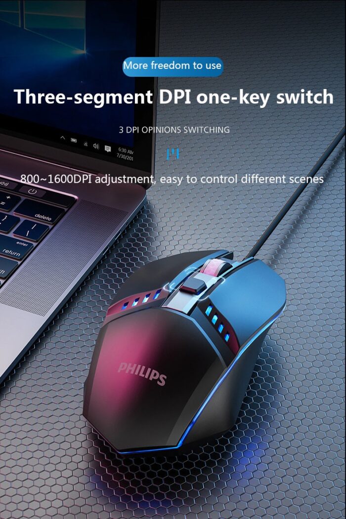 G401 Notebook Desktop Computer Wired Mouse USB Luminous Game Mouse - Image 7