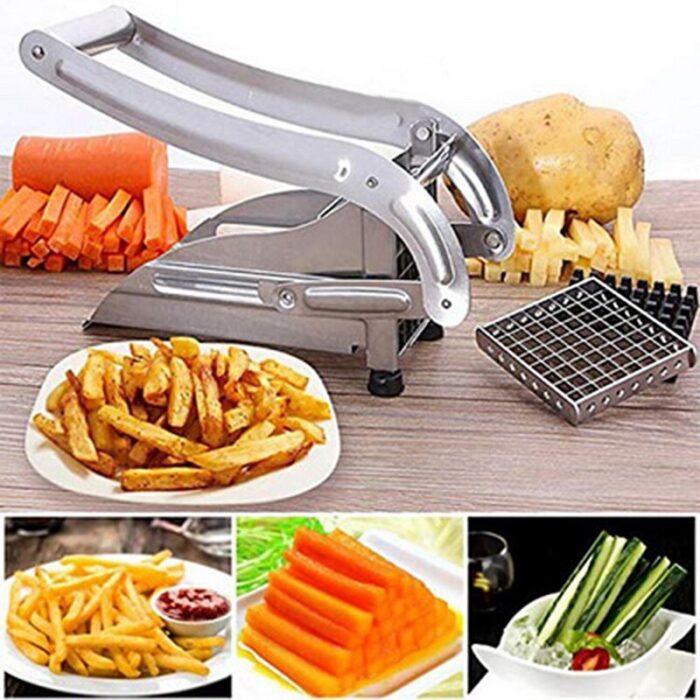 Stainless Steel French Fries Potato Cutter Slicer Potato Chips Making Machine - Image 1