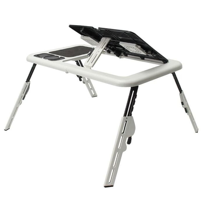 Multi-Function Folding Laptop Desk Table Laptop Stand Holder With 2 USB Cooling Fans Mouse Pad For Bed - Image 3