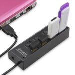 High Speed 4 Port USB 2.0 External Multi Expansion Hub With Switch - Image 2