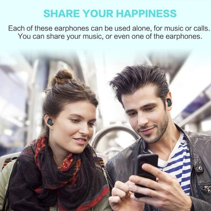 T18S Wireless Earbuds Bluetooth 5.0 TWS Mini Headset Stereo Earphones Android ISO - Image 12
